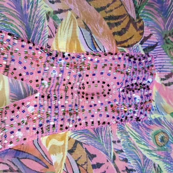 3/$30 Long Sleeve Sheer Top with Beading - Picture 3 of 6